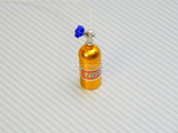1/10 Scale Metal NITROUS NOS Bottle w/ MOUNT + LINE - BLUE -