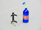 1/10 Scale Metal NITROUS NOS Bottle w/ MOUNT + LINE - BLUE -