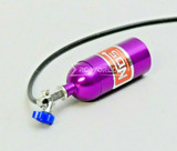RC 1/10 Scale Accessories METAL NITROUS NOS Bottle w/ Line - PURPLE -