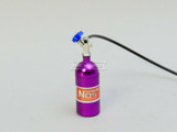 1/10 Scale Metal NITROUS NOS Bottle w/ MOUNT + LINE - BLACK -