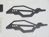 For Axial SCX24 1/24 METAL BODY CAGE Carbon/Aluminum BLACK