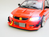 RC 1/10 Mitsubishi EVO Voltex Evolution RTR W/ LED /Sound -WHITE-