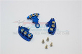 GPM Front + Rear BRAKE CALIPERS For Kyosho HOR Bike #KM007-BLUE -