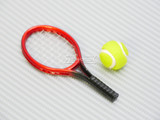 RC 1/8 Scale Accessories TENNIS Racket + Ball -RED-