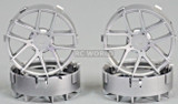 Tetsujin RC Car Wheels Disc Adjustable Offset 3/6/9mm -Jasmine Silver -4 pcs