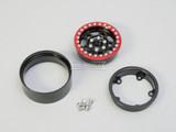 1/10 Metal Truck Wheels 1.9 Beadlock Rims G1 W/ 115MM Off-Road Tires  GUN/BLACK