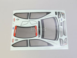 1/10 RC Body Shell FORD FOCUS RS WRC  200mm - CLEAR -