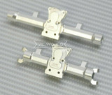 GPM 1/24 Axial SCX24 Upgrade Metal AXLE HOUSING Front + Rear SILVER