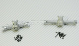 GPM 1/24 Axial SCX24  Metal AXLE HOUSING Front + Rear GUN METAL