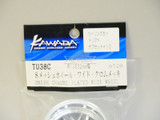 Kawada 1/10 Car Wheels MESH Chrome WIDE SET 32mm (2PCS)  #TU38C