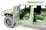 RC 1/10 HUMVEE 4X4 Military Truck Full Option 2-Speed + Sounds *RTR* -GREEN-