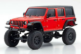 Kyosho RC 1/28 Mini Z JEEP WRANGLER Rubicon Ready Set RED -RTR-