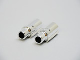 1/10 RC Car TWIN EXHAUST Pipes ROUND Scale Muffler For Body Shell CHROME