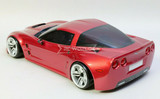 1/10 RC Body Shell CHEVY CORVETTE  w/ Light Buckets RED -Finished-