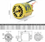 ROCKET 540 V2 5-Slot Brush Motor 20T + 80A ESC Combo For ROCK CRAWLER Truck