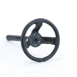 1/10 Scale STEERING WHEEL Metal  (1) Large -BLACK-