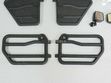 RC 1/10 JEEP WRANGLER Tubular DOORS Nerf Bars Half Doors + Mirrors BLACK