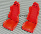 1/10 Scale BUCKET SEATS Reclineable (2) RED