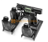 1/10 INTERIOR KIT COCKPIT Traxxas TRX -4 DEFENDER 4 Seater (BLACK)