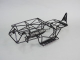 RC Body Cage METAL Frame WRAITH Roll Cage w/ Metal Sheets RED