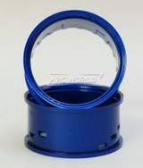 Tetsujin RC Car Wheels LIPS  Adjustable Offset  -BLUE METALLIC Lip- (4 pcs ) 