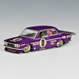 Mini GT 1/64 Die Cast DATSUN 510 Pro Street OG Kaido House Model Car - PURPLE -