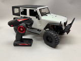 RC 1/10 Custom JEEP WRANGLER RUBICON 2-Speed  WHITE -RTR-