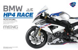 Meng 1/9 BMW Motorcycle HP4 RACE BIKE (PRE-COLORED) Plastic Model Kit