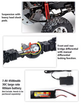 RC 1/10 TOYOTA PICK UP 4X4 Truck *RTR* -WHITE-