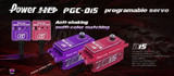 1/10 Drift Racing SERVO + GYRO  Low Profile D15+ G1 -PURPLE-