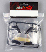 Killerbody 1/10 RC Car Truck SIDE VIEW MIRRORS w/ L.E.D Oval #48233