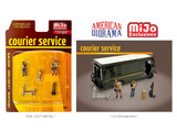 American Diorama 1/64 Die Cast FIGURES Courier Service UPS DHL