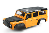 RC 1/10 Land Rover DEFENDER 110 WAGON W/ Interior Hard Body 325mm ORANGE