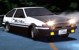 1/10 RC Car BODY Shell Toyota AE86 Trueno Body W/ Mirrors + Wing -CLEAR-
