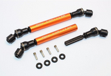 GPM  Axial SMT10 Grave Digger Steel FRONT + REAR Driveshafts #MJ237SA - ORANGE -