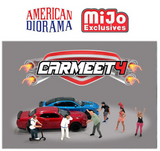 American Diorama 1/64 CAR MEET 4 Die Cast Figures