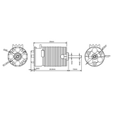 1/28 Mini BRUSHLESS MOTOR + ESC COMBO For Kyosho Mini Z Vehicles *2500KV* -BLACK