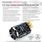 RC Brushless 540 DRIFT Motor SENSORED 13.5T -BLACK-