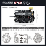 RC Brushless 540 DRIFT Motor SENSORED 13.5T -BLACK-