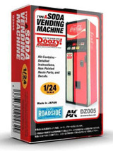 Doozy 1/24 COKE COLA Soda VENDING Machine Resin Model kit #DZ005