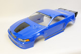 RC 1/10 Dragster Body 1999 FORD MUSTANG Fox -BLUE -