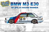 Platz 1/24 BMW M3 E30 1988 SPA 24 Hours Winner Plastic Model Kit