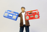 RC 1/10 Scale RADIO BOOMBOX Retro -BLUE-