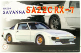 Fujimi 1/24 MAZDA RX7 Savanna SA22C W/ Wide Fenders Car Plastic Model Kit