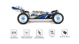 RC 1/12 BUGGY Brushless 4WD V2 *RTR* 45mph ! Blue