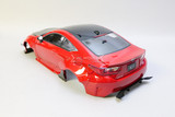 1/10 RC Car BODY Shell LEXUS RCF Wide Body *FINISHED* -RED-
