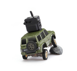 RC 1/64 Micro Rock Crawler TRUCK 4x4 w/ LED + FPV Goggles RTR -GREEN-