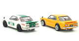 Inno 1/64 NISSAN SKYLINE 2000 GT-R KPGC10 Expo Diecast Model Car WHITE/GREEN