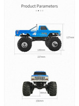 RC 1/24 MONSTER TRUCK Smasher V2 BIGFOOT  2-Speed 4X4 *RTR* BLUE