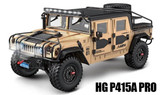 RC 1/10 HUMMER 4X4 Truck Full Option Pro 2-Speed/Sounds/LED/Smoke *RTR* Desert